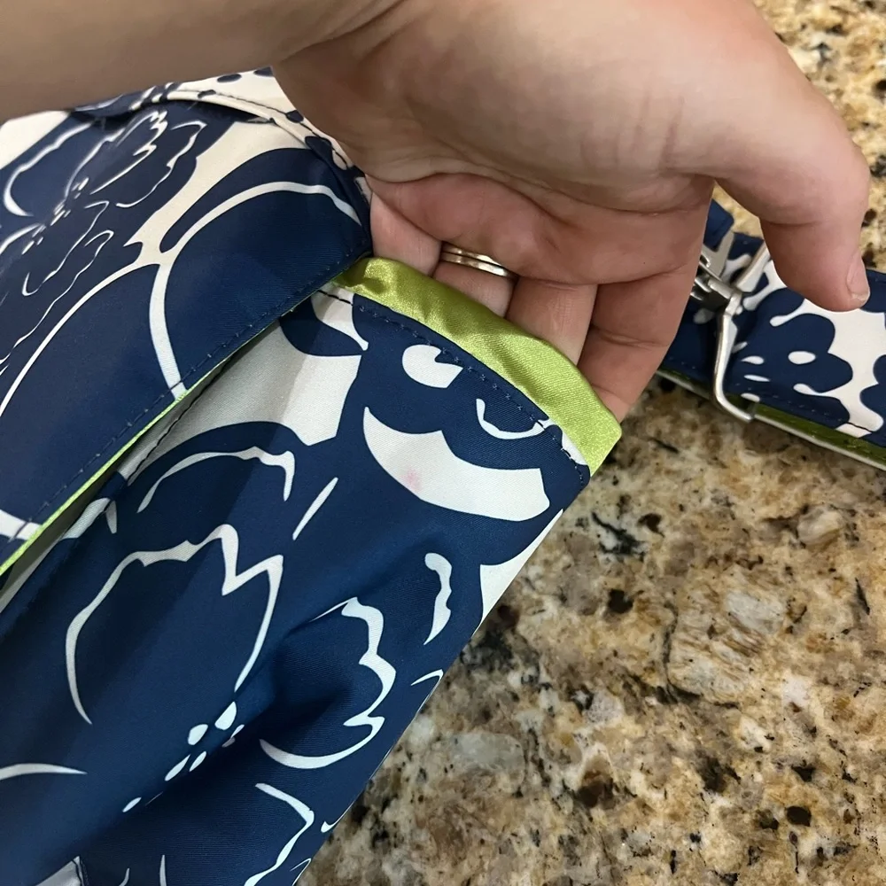 New - Ju-Ju-Be Navy and White Floral Baby Bag